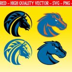 Fayetteville State Broncos University Logo SVG Cut File PNG DXF EPS