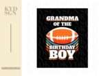 Grandma Of The Birthday Boy American Football svg