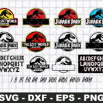 Jurassic Park Logo Alphabet Bundle