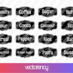 Kitchen Labels Svg Kitchen Svg Coffee Svg Tea Svg Pantry Labels