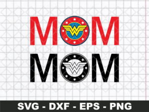 Mom Wonder Woman SVG