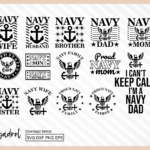 Navy SVG Navy Family T Shirt Design