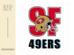 SF San Francisco 49ers PNG Sublimation Design Instant Download