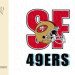 SF San Francisco 49ers PNG Sublimation Design Instant Download