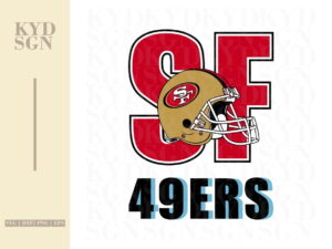 SF San Francisco 49ers PNG Sublimation Design Instant Download