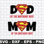 Superman Mom Dad Birthday Boy SVG jpg