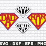 Superman Mom Dad SVG