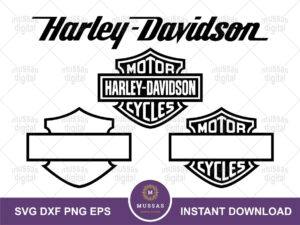 blank harley davidson logo svg