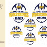 football family Michigan Wolverines SVG Mom Dad