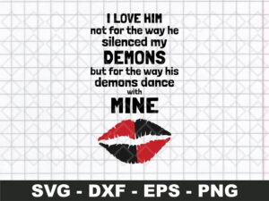 the way he silenced my demons svg