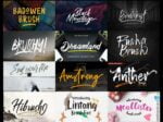 Brush Font Bundle 2