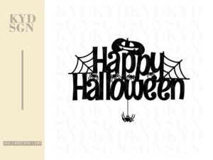 Happy Halloween Cake Topper Cut File Cricut SVG