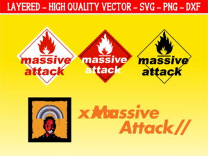 Massive Attack English rock band svg file