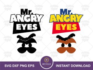 Mr. Angry Eyes SVG, Mr. Potato Quote