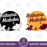 Simba, Timon and Pumbaa, Hakuna Matata svg