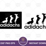 adidas parody dachshund svg files