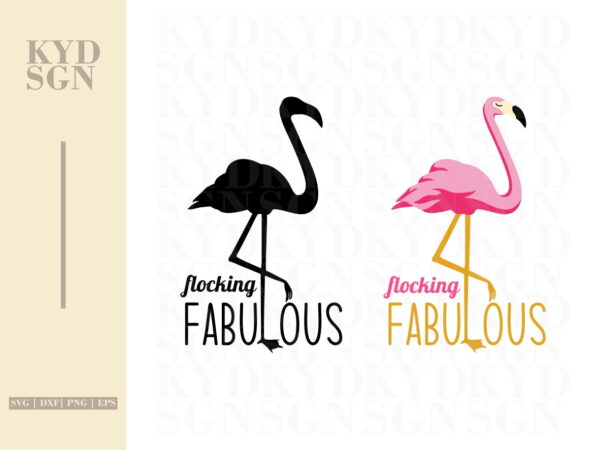 flocking fabulous svg