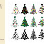 mickey christmas tree svg bundle