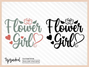 Flower Girl SVG