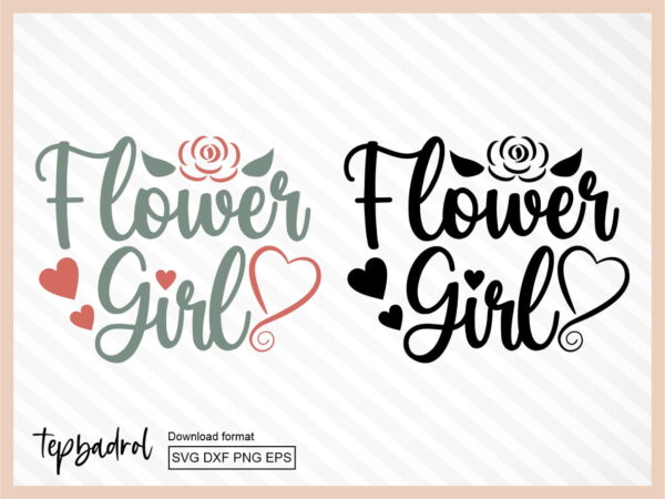 Flower Girl SVG