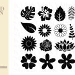 Flowers SVG Bundle, Leaves SVG