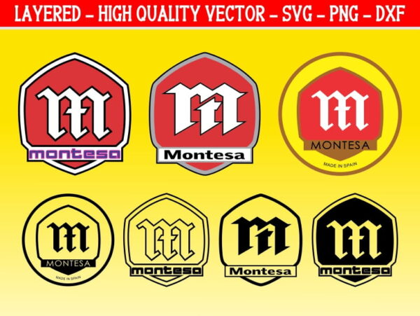 Instant Download Honda Montesa Logo SVG Cut Files Vector Decals Sticker Best