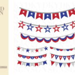 Patriotic Banners SVG Files & Clipart Set