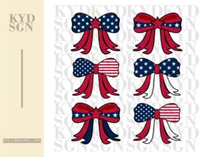 Patriotic Bows SVG