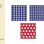 Patriotic Star Background Stencil Overlays SVG Files