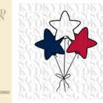 Patriotic Star Balloons SVG