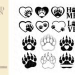 Paw Print SVG Clipart