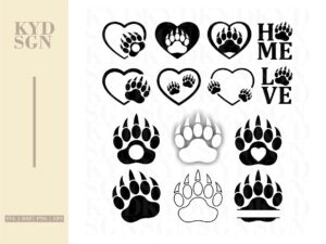 Paw Print SVG Clipart