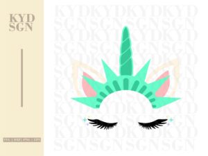 Unicorn of Liberty SVG