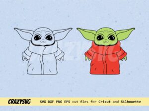 Baby Yoda Christmas SVG