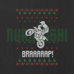 Braap Motocross SVG Ugly Sweater Design Concept