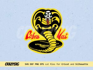 Cobra Kai Logo White Face svg