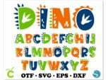 Dinosaur font svg 1