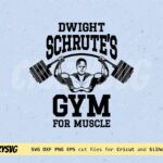 Dwight Schrute Gym For Muscle SVG