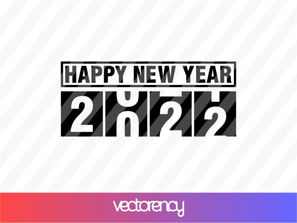 Happy New Year 2022 SVG