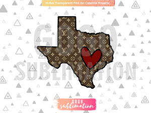 LV Texas PNG Louis Vuitton Sublimation Design Transfers Download