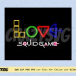 Love Squid Game Logo SVG