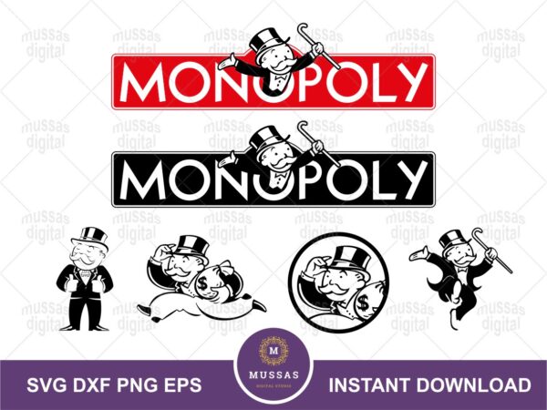 Monopoly game logo svg monopolyman