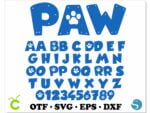 Paw Font 1