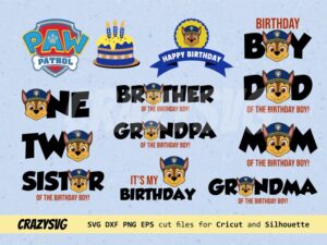 Paw Patrol Chase Birthday Party Bundle