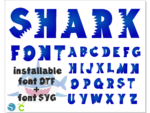 Shark font 1