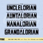 The Mandalorian Family Uncleorian SVG