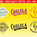 Tobasco, Cholula, Sriracha logo SVG Best