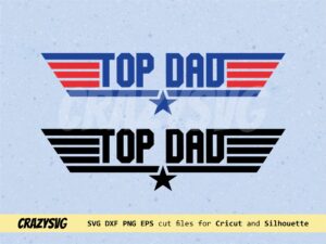 Top Dad Top Gun Logo