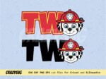 Two Marshall Paw Patrol Logo