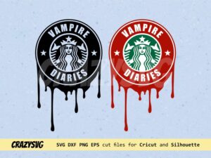 Vampire Diaries Starbucks Logo SVG